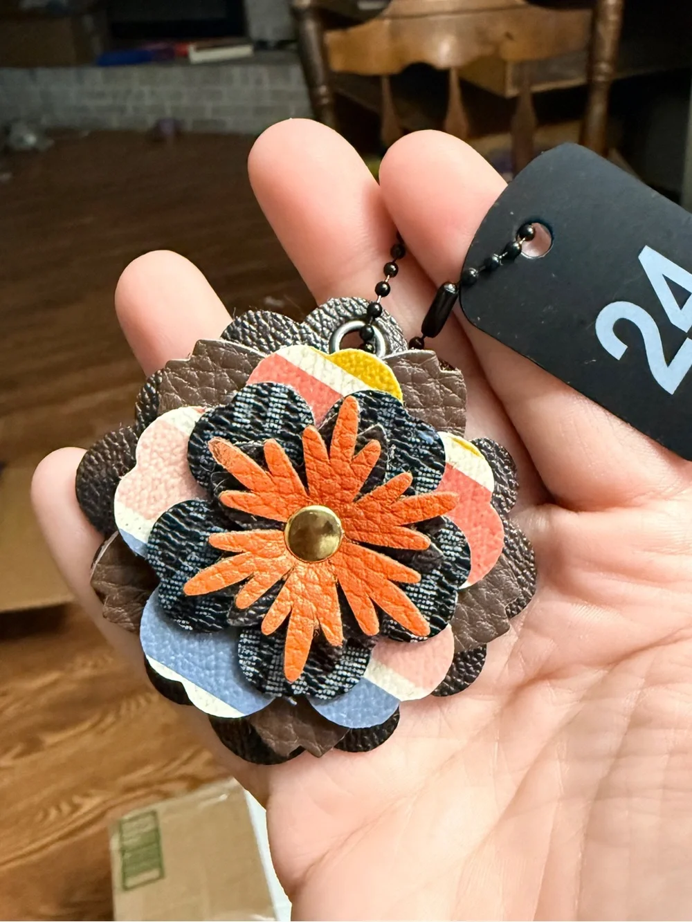 Handmade Floral Bag Charm